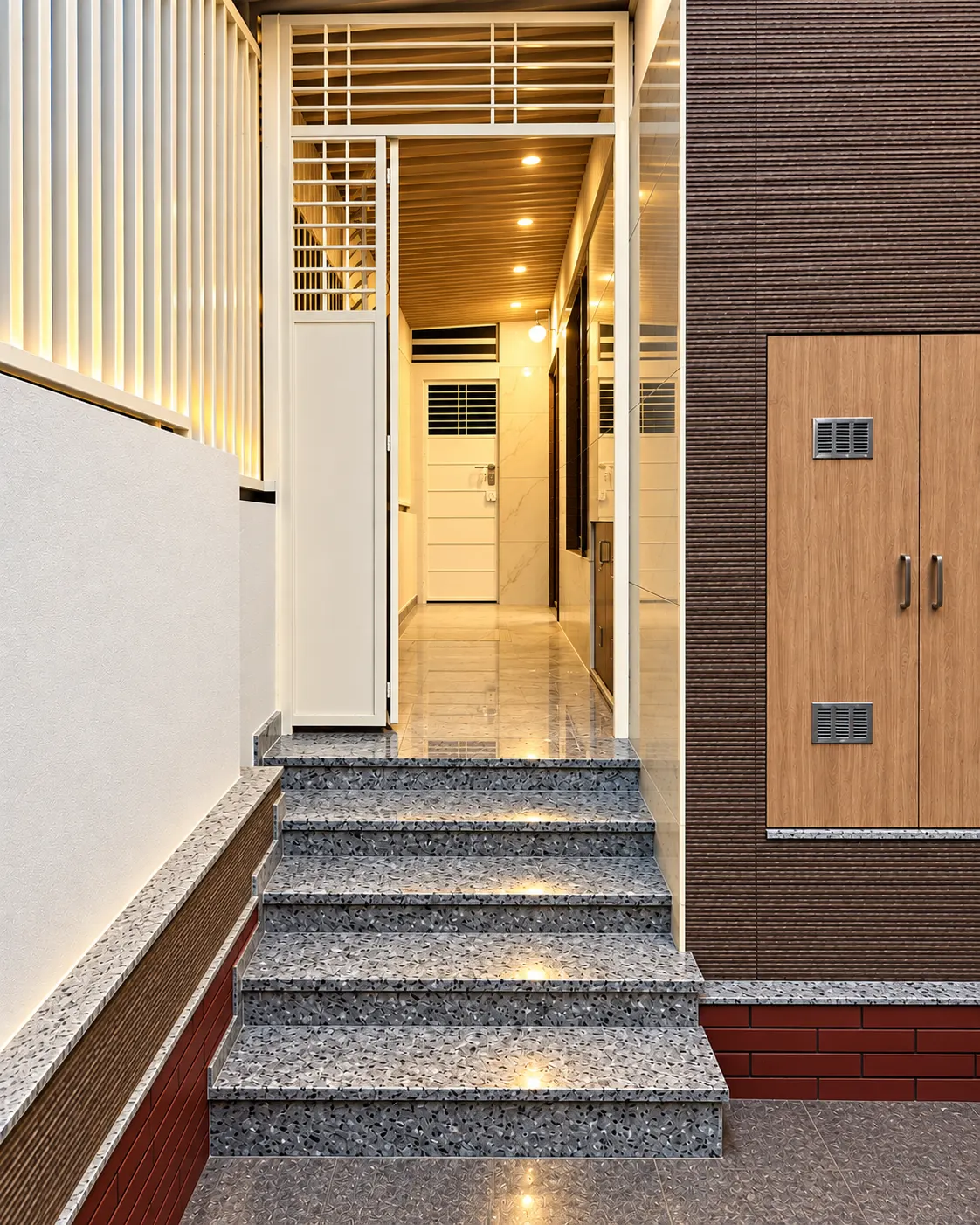 Entrance passage, Residential project, Chandapura