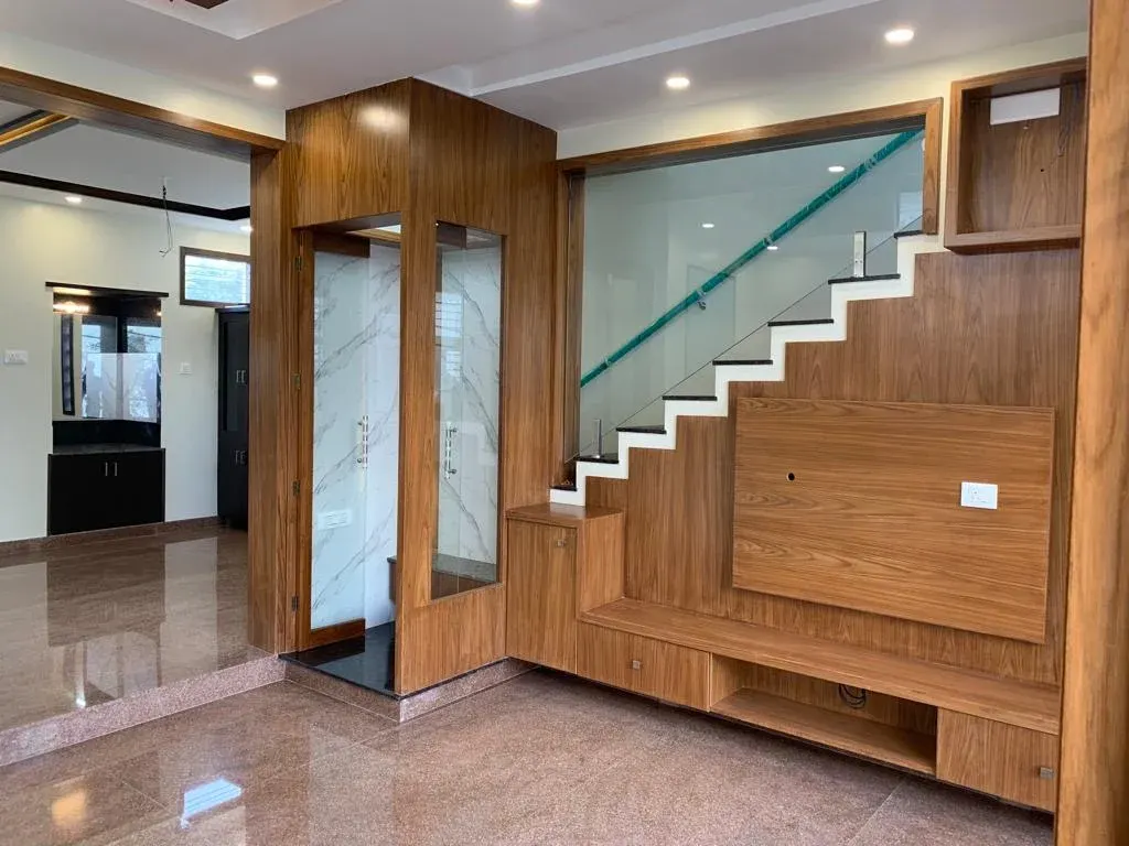 Living area and staircase, Interior project